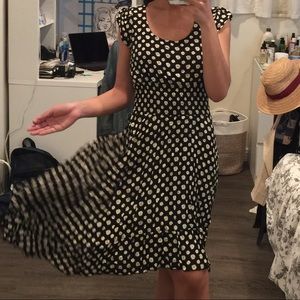 Black and white dress with flowers